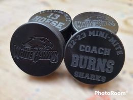 Custom Engraved Hockey Pucks