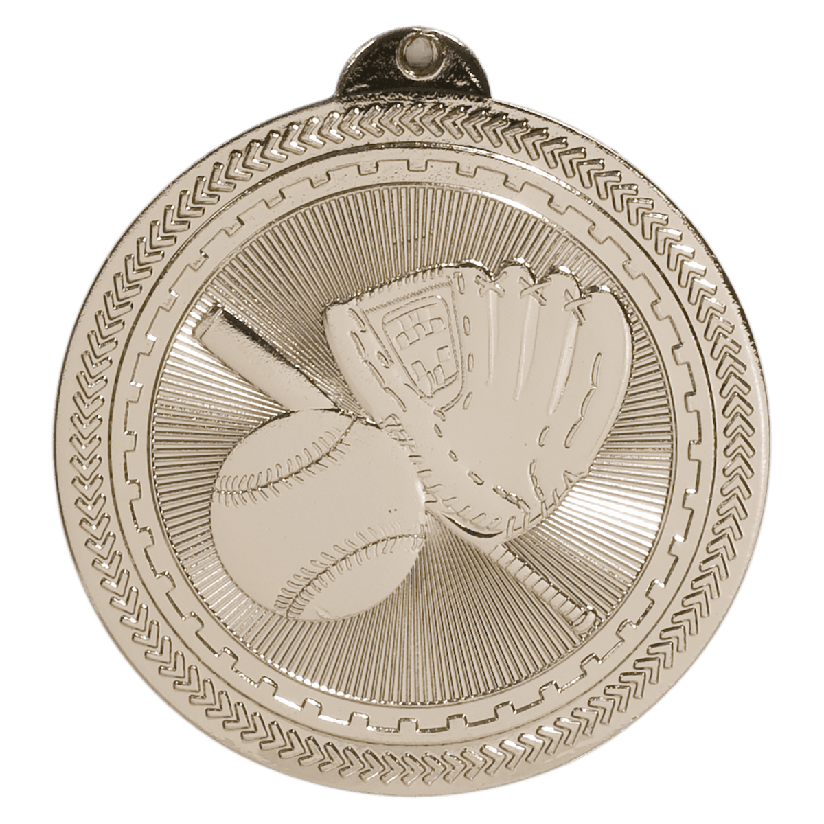 Baseball/Softball Laserable BriteLazer Medal Award