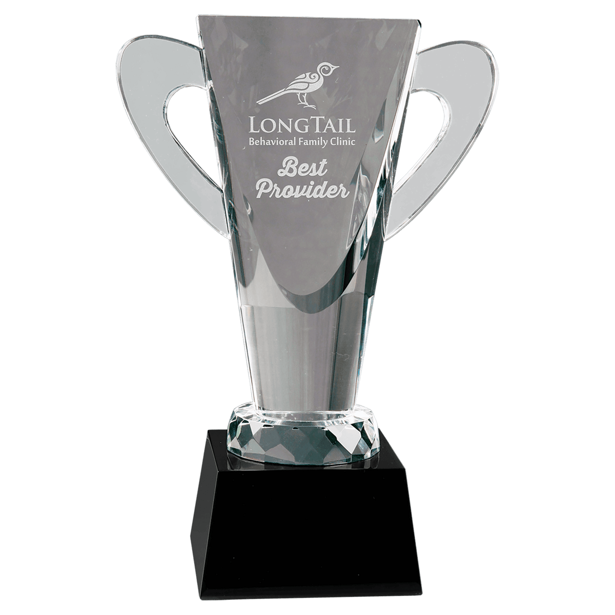 Crystal Cup on Pedestal Base Award