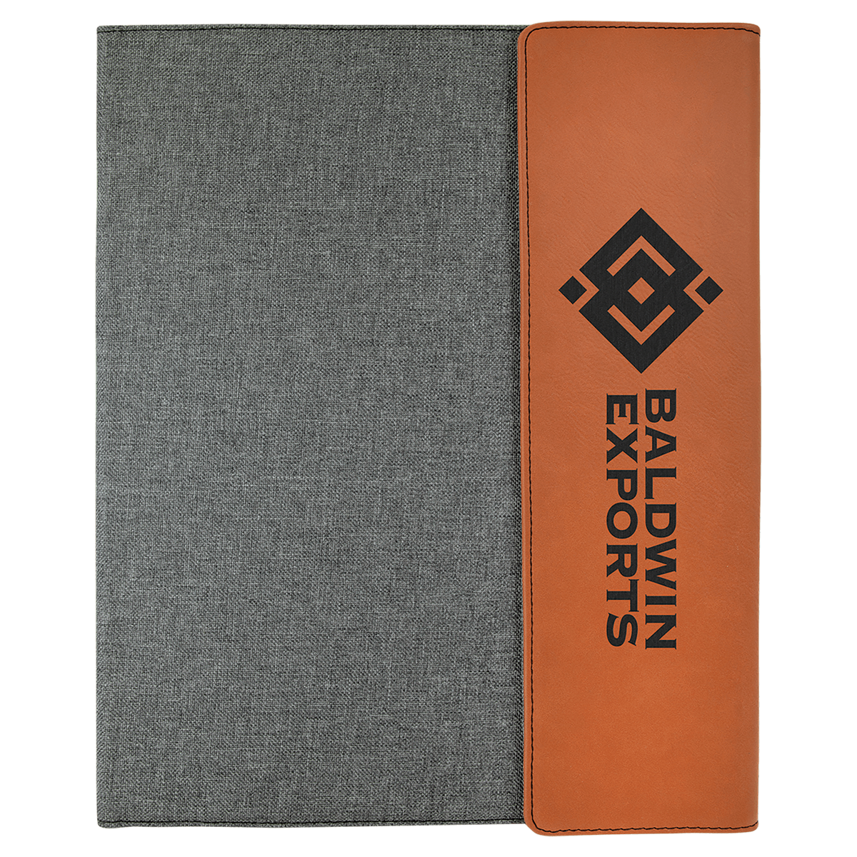 Rawhide Laserable Leatherette / Canvas Portfolio with Notepad
