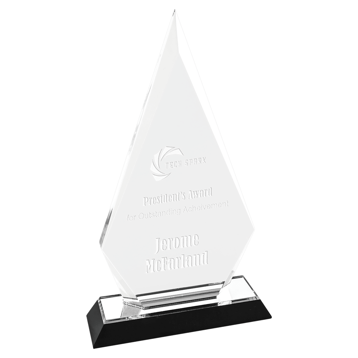Arrow Point Impress Acrylic Award