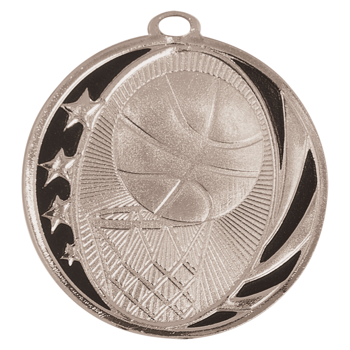 Basketball Laserable MidNite Star Medal Award
