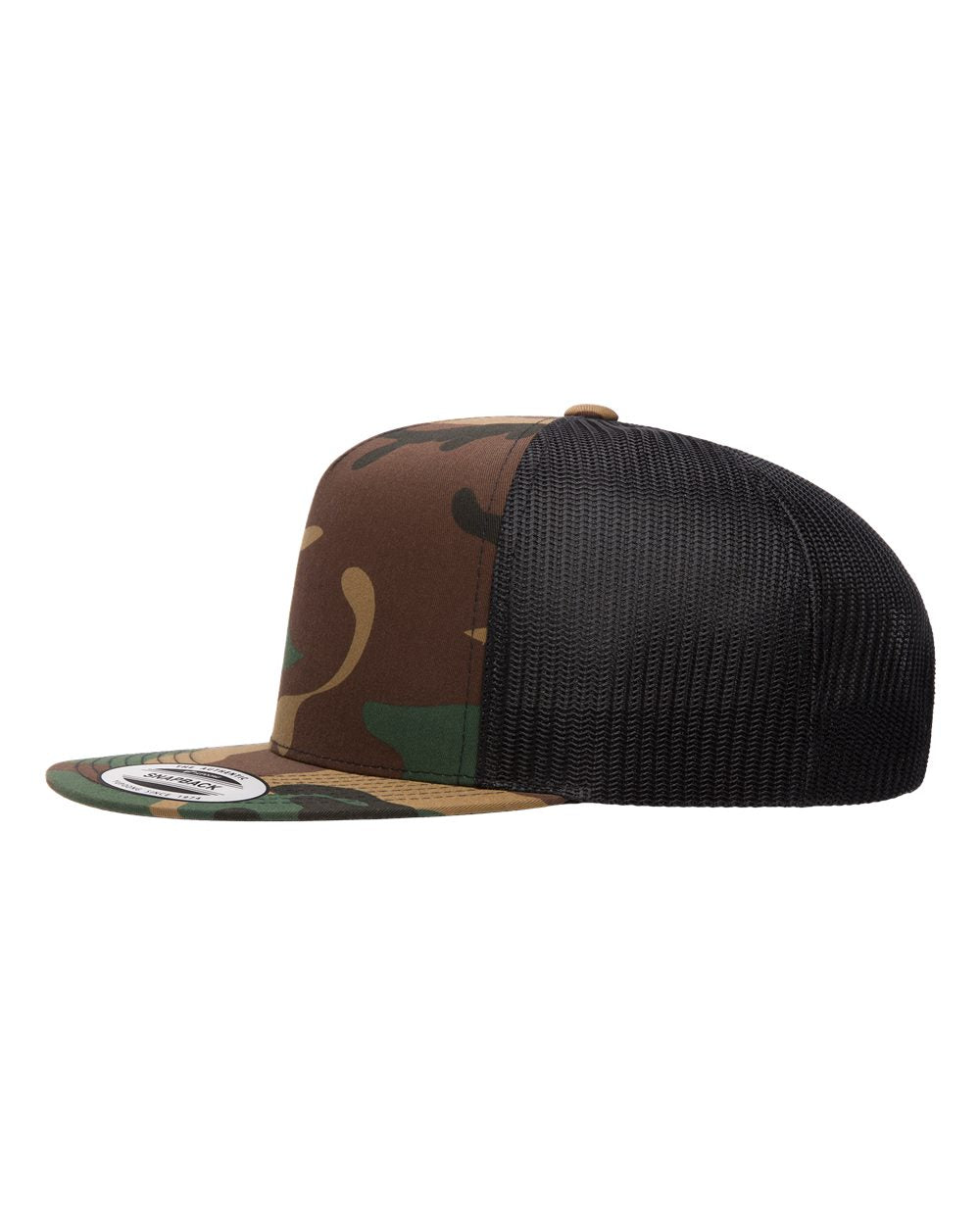 YP Classic 6006 Flat Bill Snapback Mesh Hat - Halstead