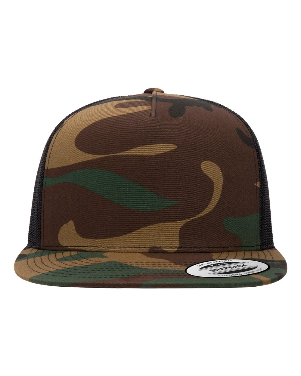 YP Classic 6006 Flat Bill Snapback Mesh Hat - Halstead