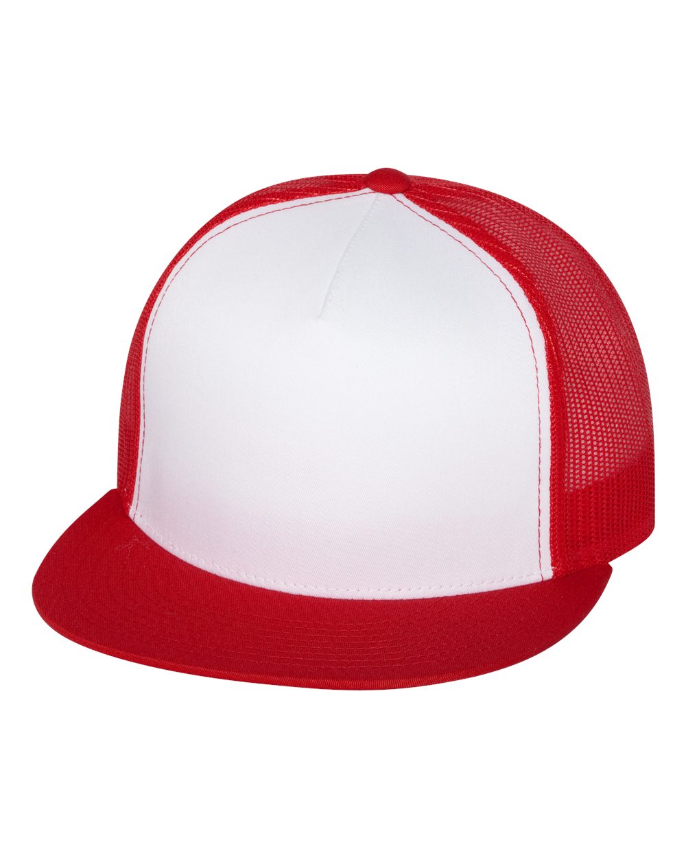 YP Classic 6006 Flat Bill Snapback Mesh Hat - Halstead