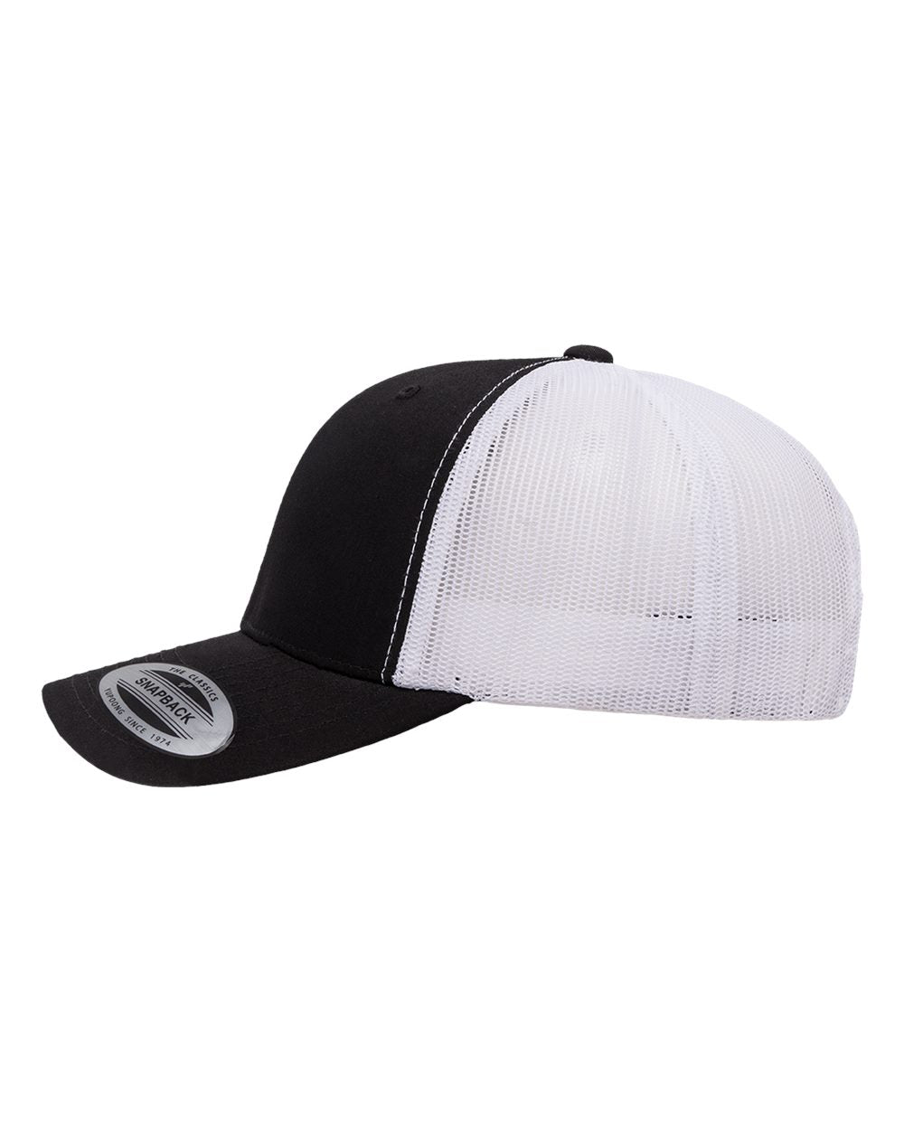 YP Classic 6606 Curved Bill Snapback Mesh Hat - Halstead