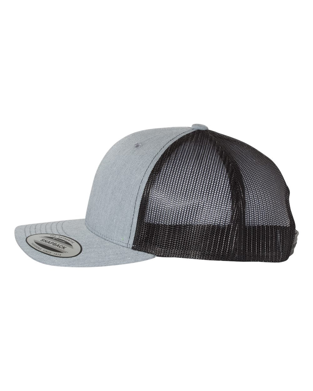 YP Classic 6606 Curved Bill Snapback Mesh Hat - Halstead