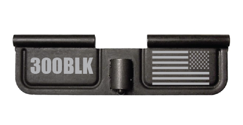 AR-15 milspec dust cover with custom 300blk 300 black amiercan flag laser engraving in Watertown, MN