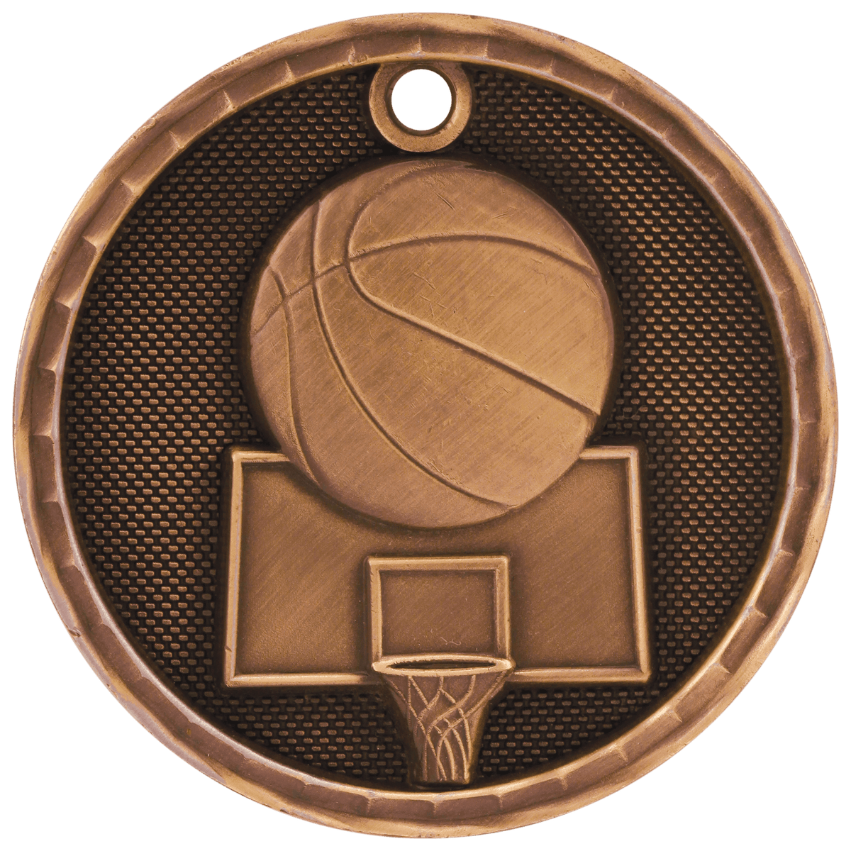 3D Basketball Medal Award
