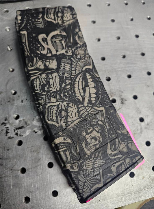 Custom Engraved Kiss of Death 5.56 PMAG Gen 2 | AR-15 Laser Engraved Magazine