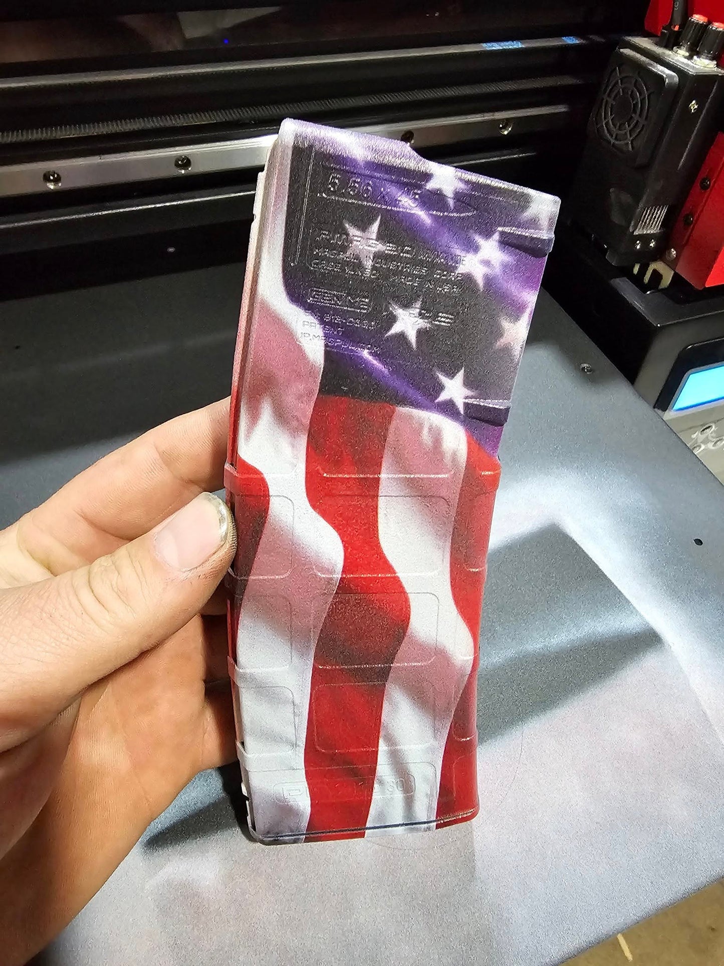Custom UV Printed American Flag 5.56 PMAG Gen 2 | AR-15 Laser Engraved Magazine