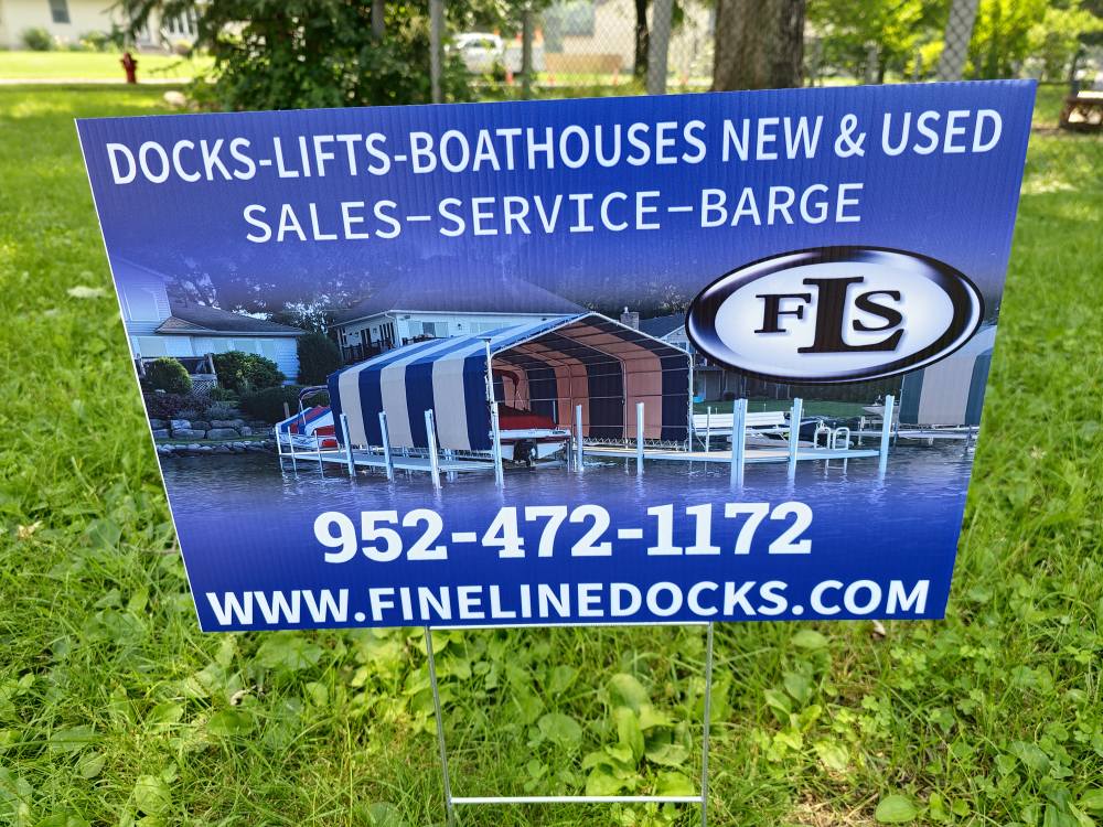 Custom 18 x 24 Corrugated Yard Signs with H-Stakes