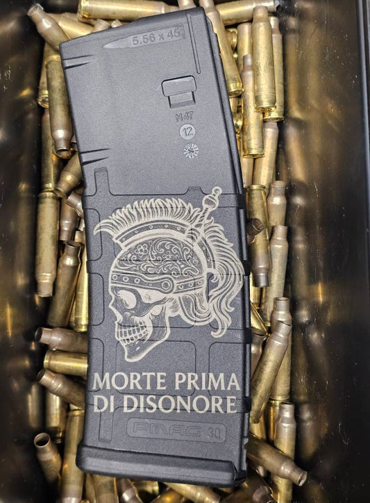 Custom Engraved Death Before Dishonor 5.56 PMAG Gen 2 | AR-15 Laser Engraved Magazine