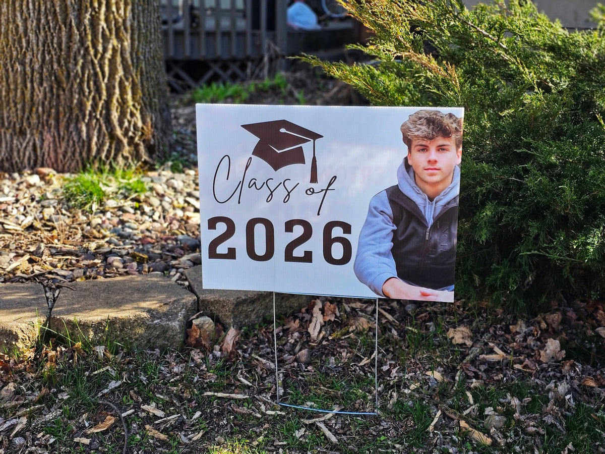Custom 18 x 24 Corrugated Yard Signs with H-Stakes