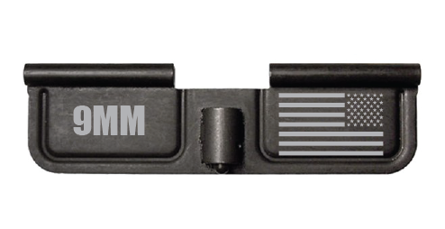 AR-15 milspec dust cover with custom 9mm american flag laser engraving in Watertown, MN