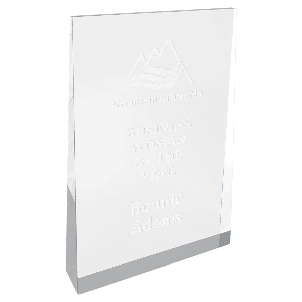 Acrylic Wedge Award