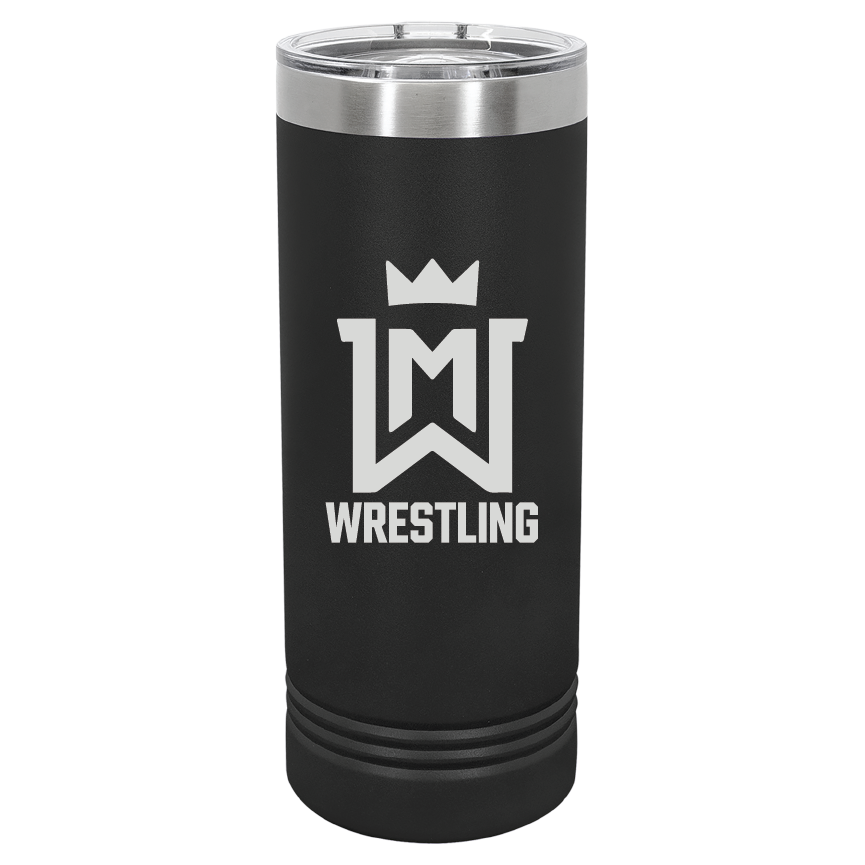 WM Wrestling 22oz Skinny Tumber W/ Slider Lid