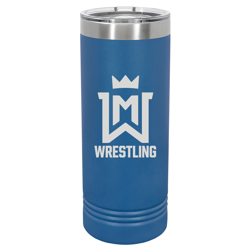 WM Wrestling 22oz Skinny Tumber W/ Slider Lid