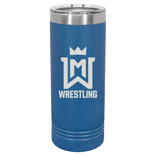 WM Wrestling 22oz Skinny Tumber W/ Slider Lid
