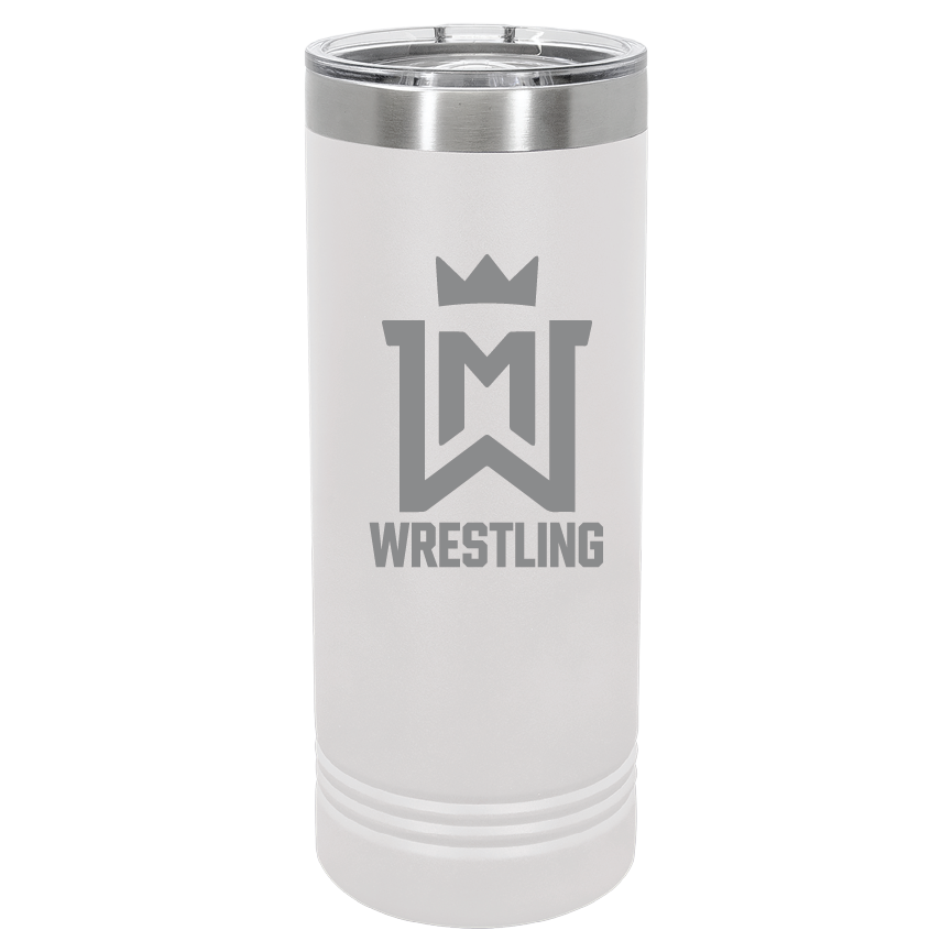 WM Wrestling 22oz Skinny Tumber W/ Slider Lid