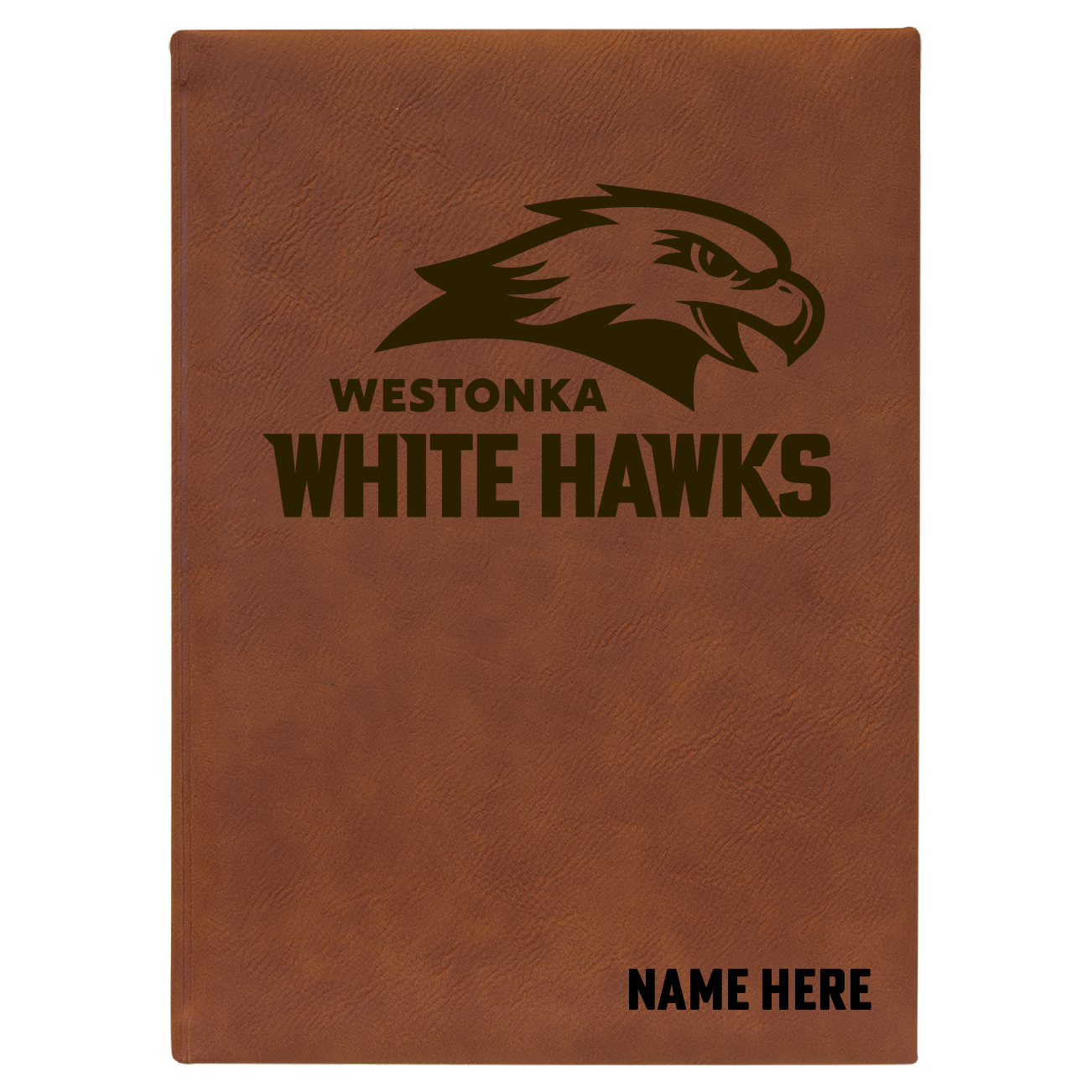 5.25" x 8.25" Leatherette Journal W/ Lined Notepad