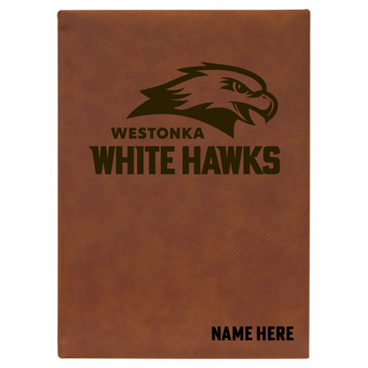5.25" x 8.25" Leatherette Journal W/ Lined Notepad