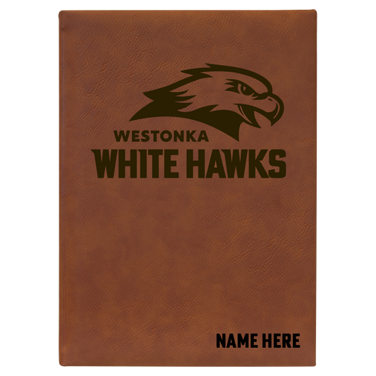 5.25" x 8.25" Leatherette Journal W/ Lined Notepad