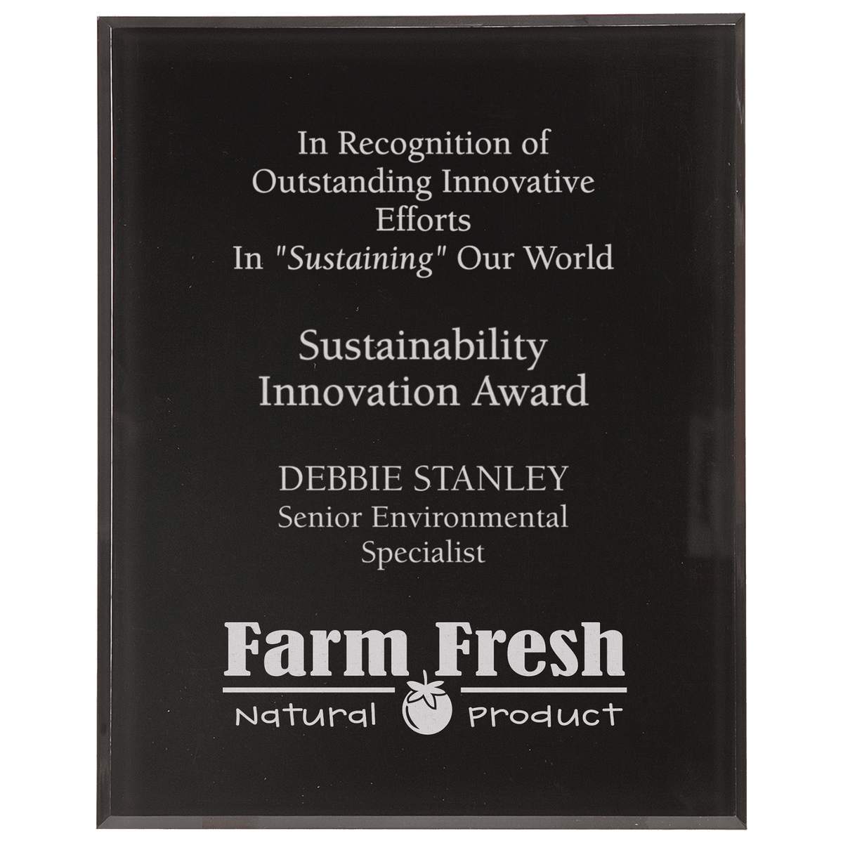 Solid Border Clear-Plaq Acrylic Award