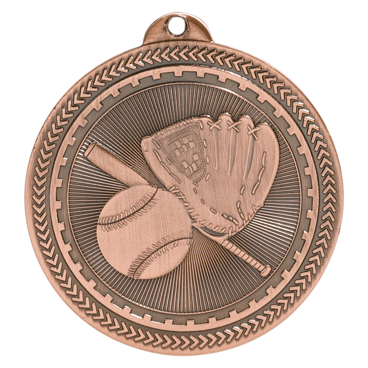 Baseball/Softball Laserable BriteLazer Medal Award