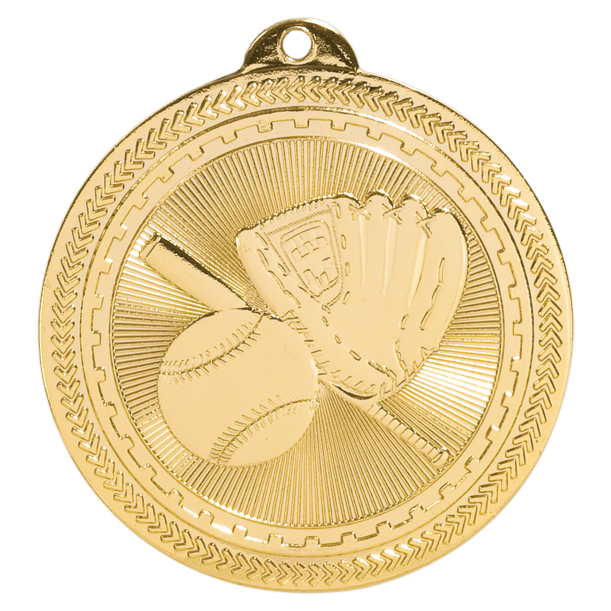 Baseball/Softball Laserable BriteLazer Medal Award