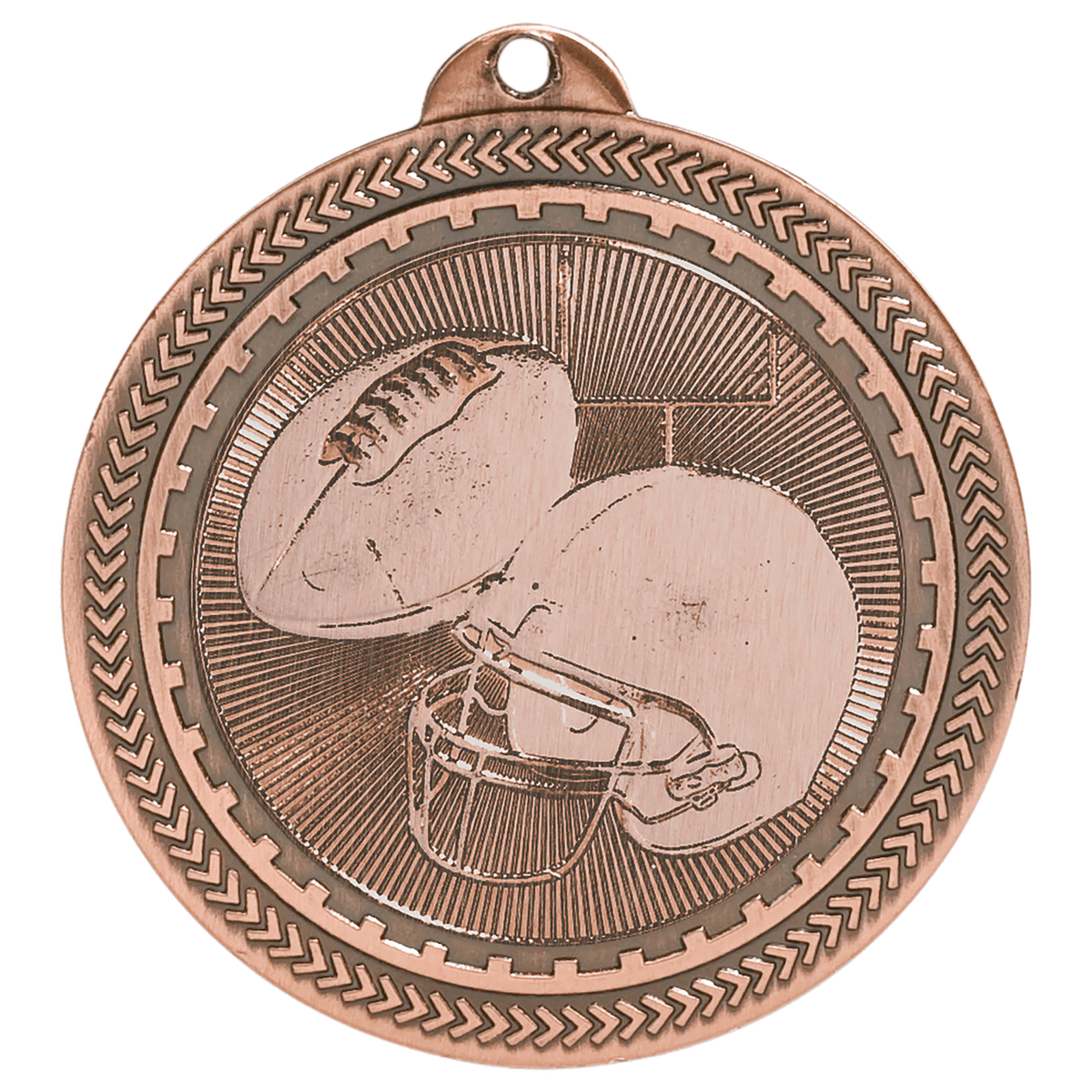 Football Laserable BriteLazer Medal Award