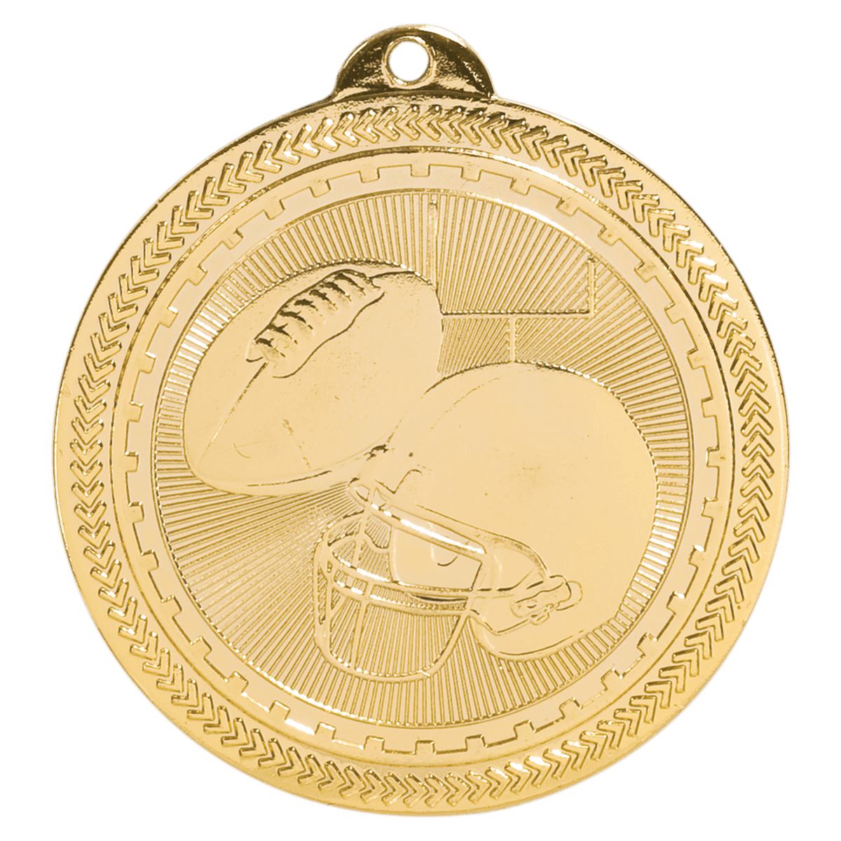 Football Laserable BriteLazer Medal Award