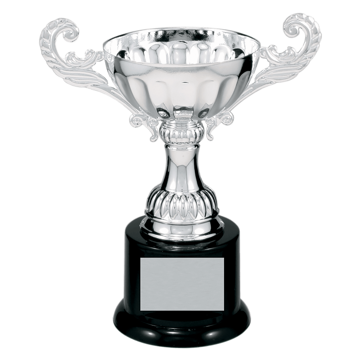 Completed Metal Cup Trophy on Plastic Base Award