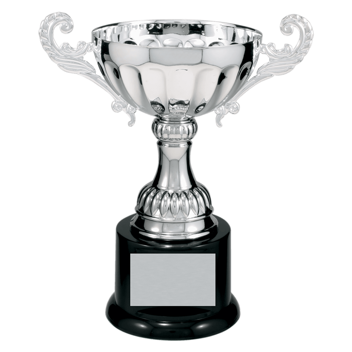 Completed Metal Cup Trophy on Plastic Base Award