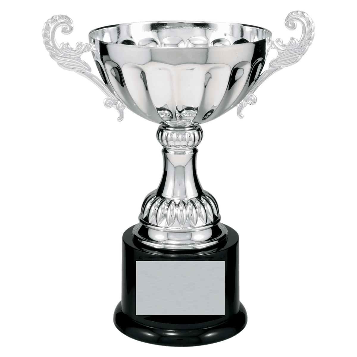 Completed Metal Cup Trophy on Plastic Base Award