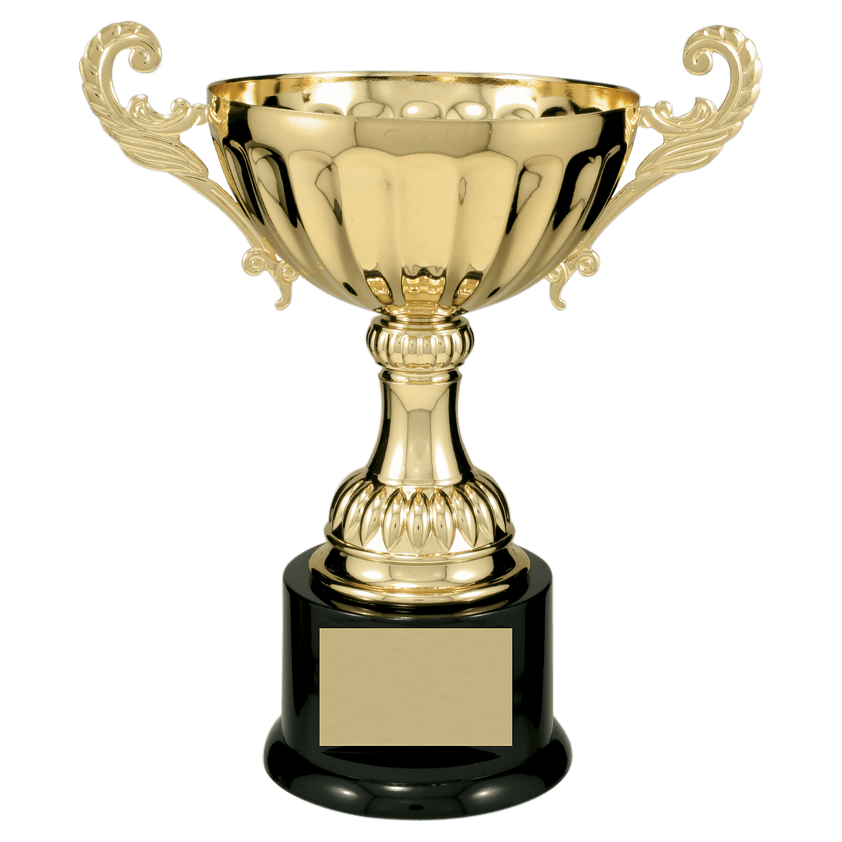 Completed Metal Cup Trophy on Plastic Base Award