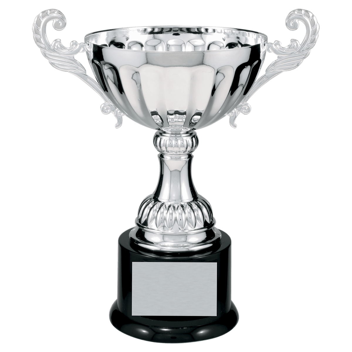 Completed Metal Cup Trophy on Plastic Base Award