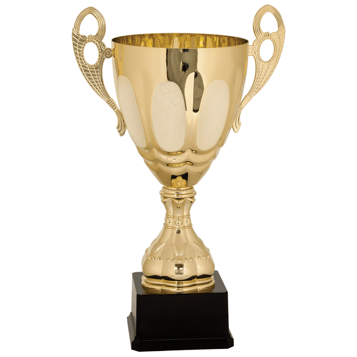 Completed Metal Cup Trophy on Plastic Base Award