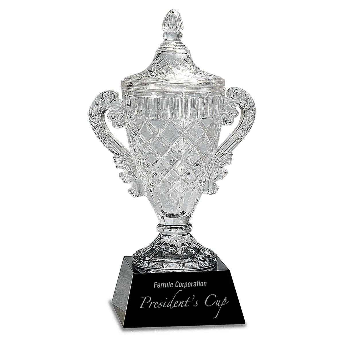 Crystal Cup on Pedestal Base Award
