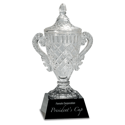 Crystal Cup on Pedestal Base Award