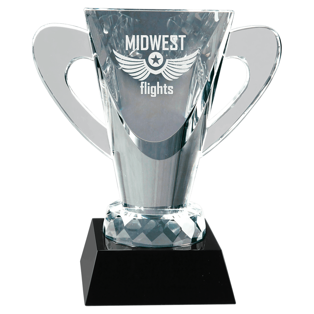 Crystal Cup on Pedestal Base Award