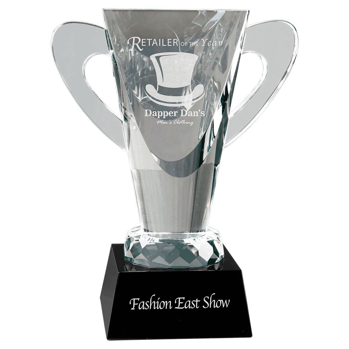 Crystal Cup on Pedestal Base Award