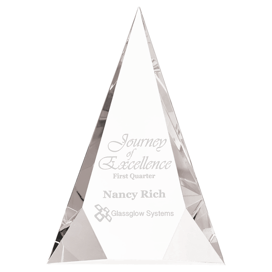 Crystal Facet Triangle Award