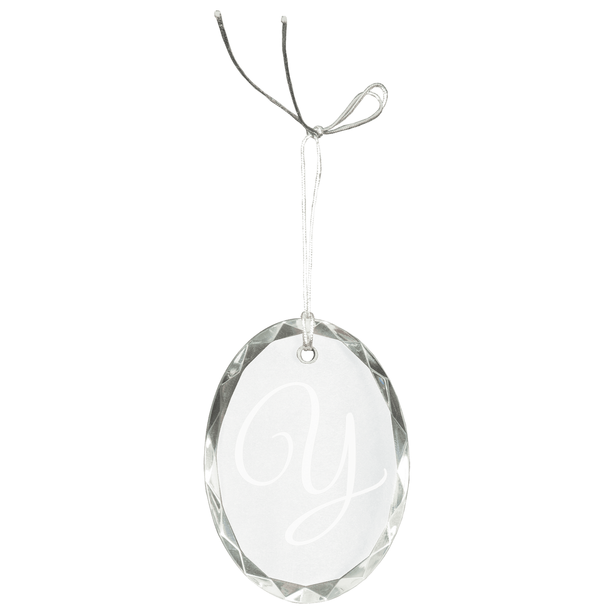 Crystal Faceted Oval Ornament Award