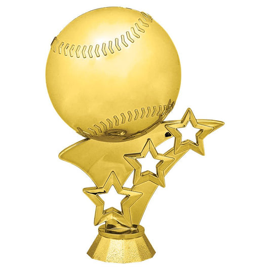 Gold Baseball / Softball 3-Star Figure