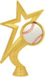 Gold Star Baseball Figure