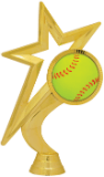 Gold Star Softball Figure