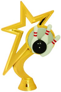 Gold Star Bowling Figure