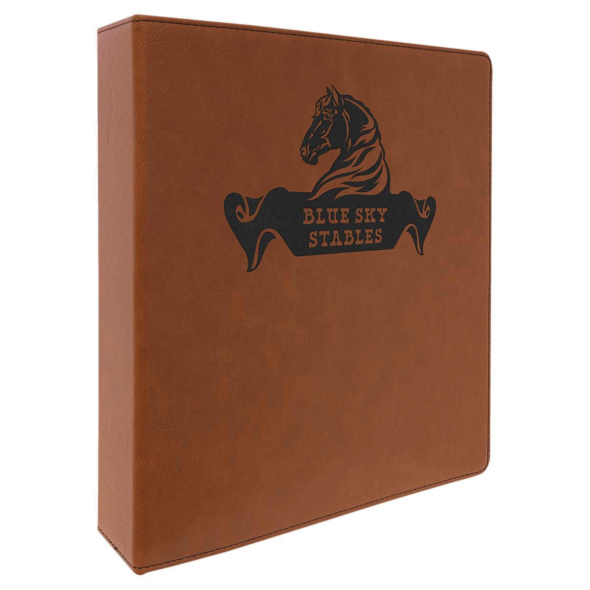 Rawhide Laserable Leatherette 3 Ring Binder with 2" Slant D Rings