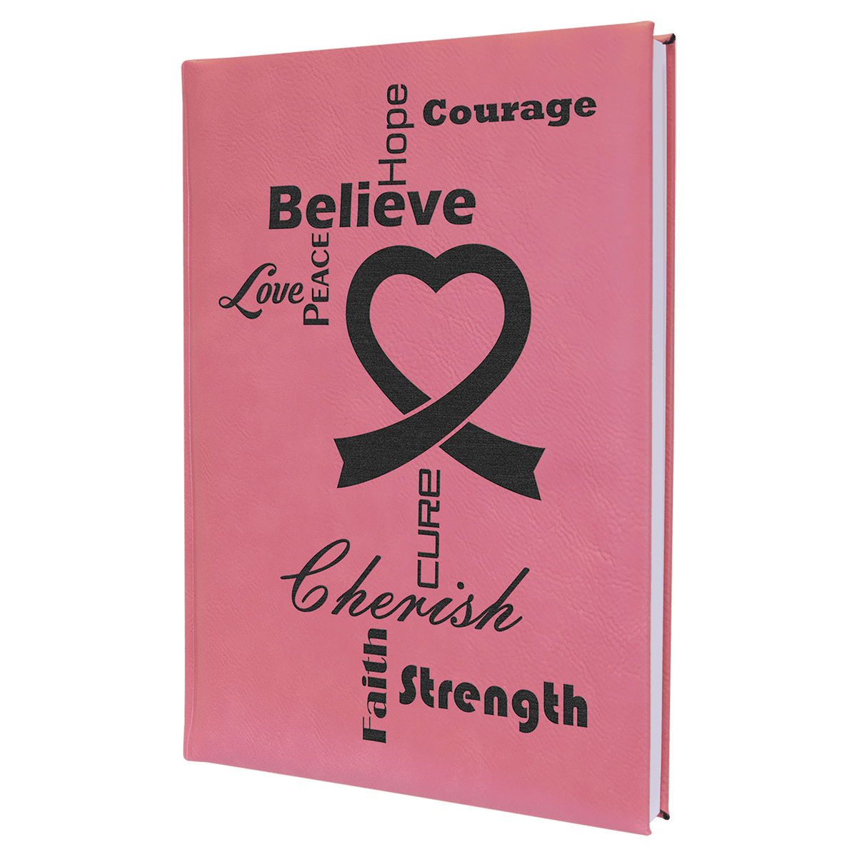 Laserable Leatherette Journal with Lined Notepad